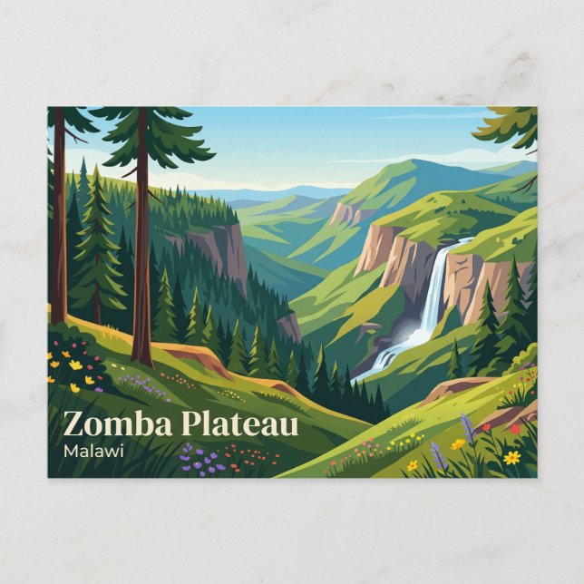 Carte Postale Plateau de Zomba Malawi (Devant)