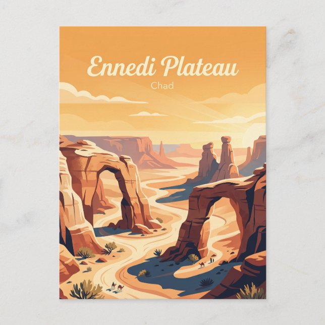 Carte Postale Plateau d'Ennedi Tchad (Devant)