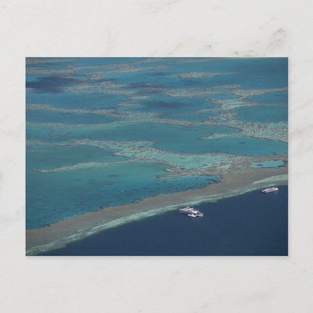 Carte Postale Plates-formes de plongée près du récif, Grande Bar (Devant)