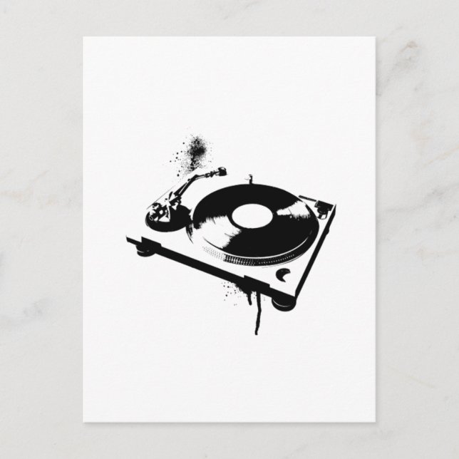 Carte Postale Platine de DJ (Devant)