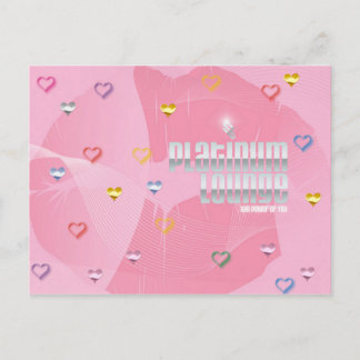 Carte postale Platinum Lounge (pinkhearts)