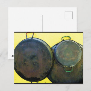 Carte Postale Plats de paella suspendus