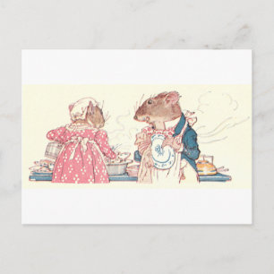 Carte Postale Plats Mice Doing