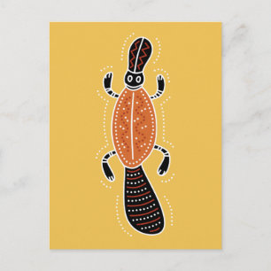 Carte Postale Platypus Dotée Design