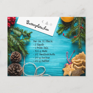 Carte Postale Plätzchenrezept