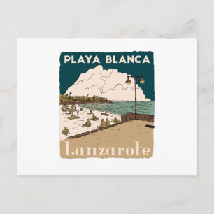 Carte Postale Playa Blanca Lanzarote Island Espagne Voyage Cadea