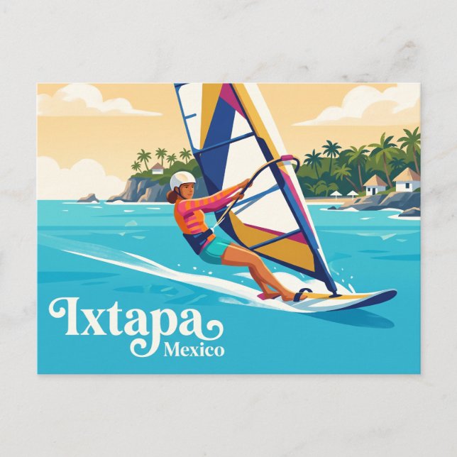 Carte Postale Playa El Palmar Mexique (Devant)