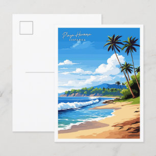 Carte Postale Playa Hermosa Costa Rica Illustration de voyage