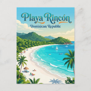 Carte Postale Playa Rincón République dominicaine