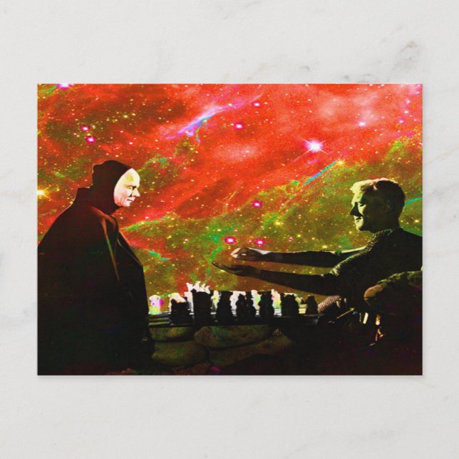 Carte Postale Playing Chess with Death (Devant)