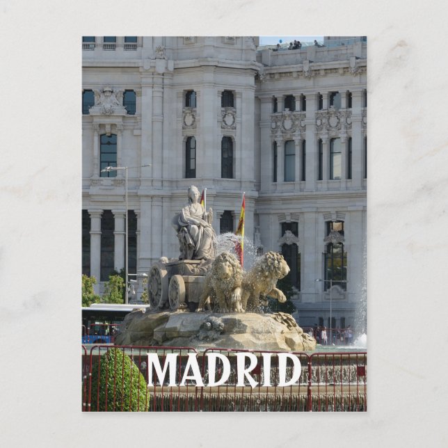 Carte Postale Plaza de Cibeles, Madrid (Devant)