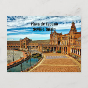 Carte Postale Plaza de Espana, Séville. Espagne