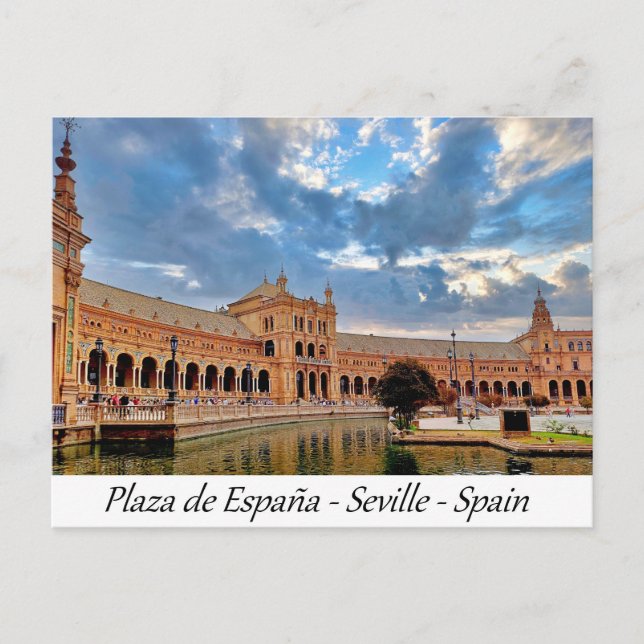 Carte Postale Plaza de España Séville Espagne Europe (Devant)