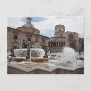 Carte Postale Plaza De La Virgin Et Basilique De Virgen