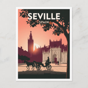 Carte Postale Plaza del Triunfo, Séville Espagne Cadeau