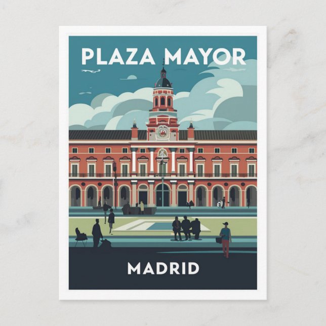 Carte Postale Plaza Mayor, Madrid Travel (Devant)