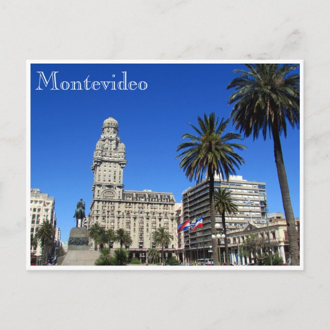Carte Postale plaza palacio salvo (Devant)
