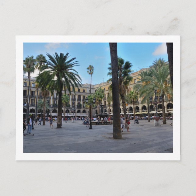 Carte postale Plaza Real (Devant)