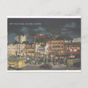 Carte Postale Plaza San Diego 1945