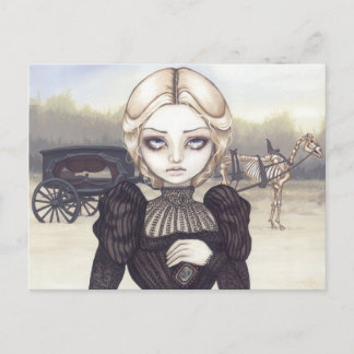 Carte postale "Plein deuil"