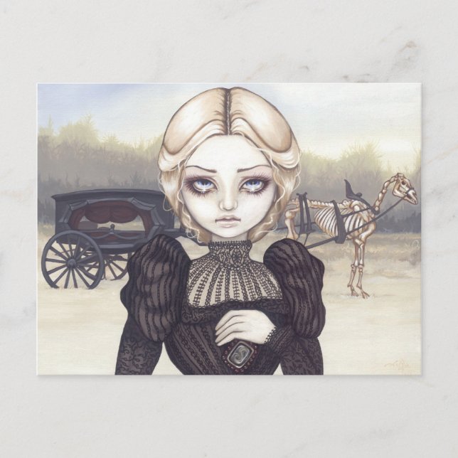 Carte postale "Plein deuil" (Devant)