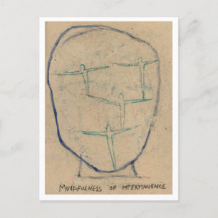 Carte Postale Pleine conscience de l'impermanence.