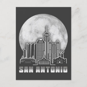 Carte Postale Pleine lune de San Antonio Texas