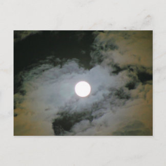 Carte Postale Pleine lune Nuages Nature Photocarte postale