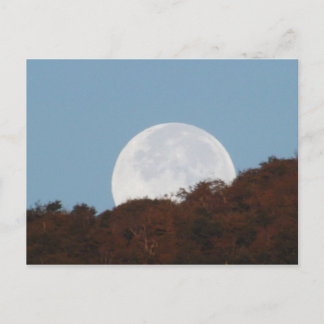 Carte Postale Pleine lune Surplombant La Montagne