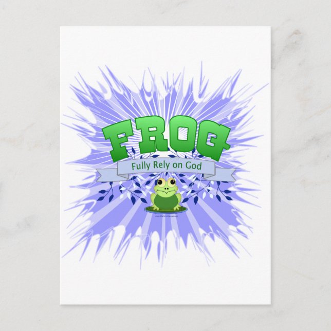 Carte Postale Pleinement confiance en Dieu (Devant)