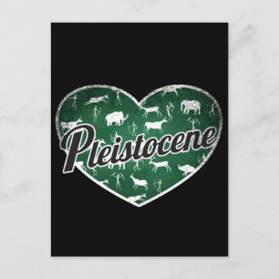 Carte Postale Pléistocène Rétro Coeur Blackboard Love