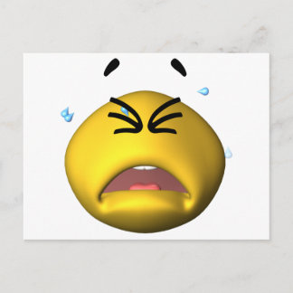 Carte Postale Pleure jaune