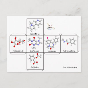 Carte postale pliante