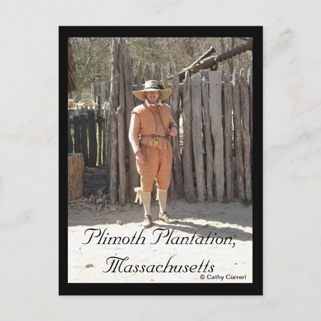 Carte Postale Plimoth Plantation, Massachusetts (Devant)
