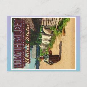 CARTE POSTALE PLIMOTH PLANTATION - PLIMOTH PATUXET - PLYMOUTH US