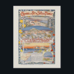 Carte Postale PLM Lignes de Meyrargues un Poster vintage de Gras<br><div class="desc">Affiche de voyage d'époque en France. Chemins de fer du Sud. Lignes de Meyrargues à Grasse. Publié en 1891. Veuillez noter que nos affiches sont des reproductions de haute qualité basées sur des scans professionnels, très haute résolution des originaux. Notre processus de retouche manuelle n'implique pas l'utilisation de filtres qui...</div>