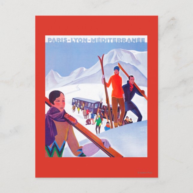 Carte Postale PLM Railway Promotional Poster (Devant)