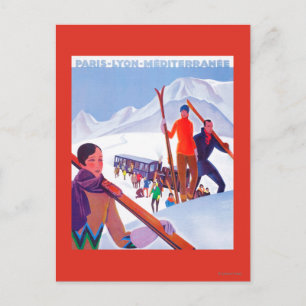 Carte Postale PLM Railway Promotional Poster