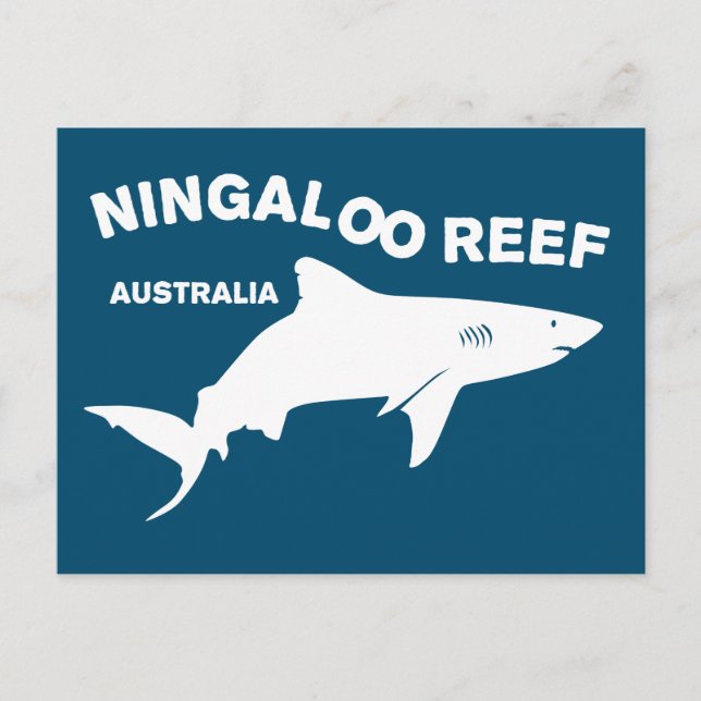 Carte Postale Plongée De Requin En Australie, Ningaloo Reef (Devant)
