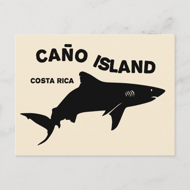 Carte Postale Plongée de requins Caño Island - Costa Rica (Devant)