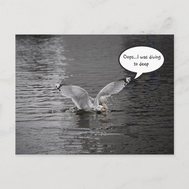 Carte Postale Plongée en profondeur (Devant)