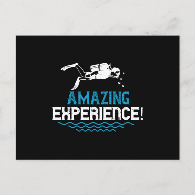 Carte Postale Plongée - Expérience Extraordinaire ! (Devant)