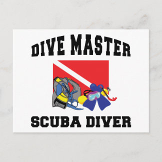 Carte Postale Plongée Master SCUBA Diver