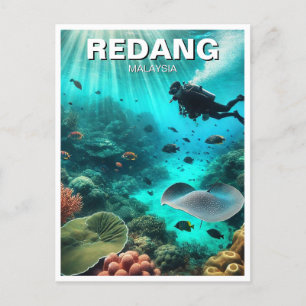 Carte Postale Plongée sous-marine à Redang Malaysia
