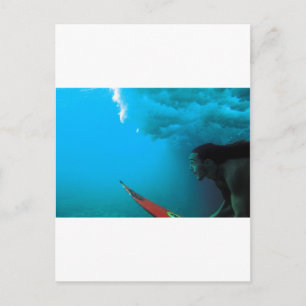 Carte Postale Plongée sous une vague à Rapa Nui