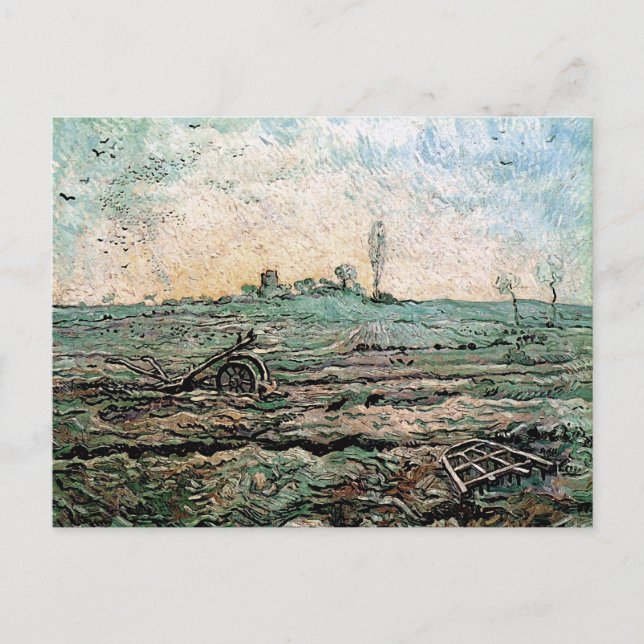 Carte Postale Plow and Harrow (Millet), Van Gogh Fine Art (Devant)