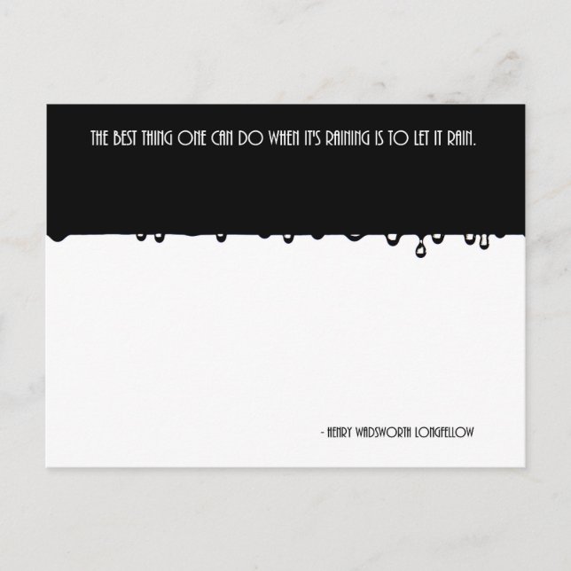 Carte Postale Pluie (Devant)