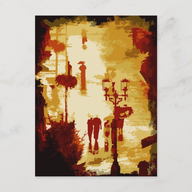 Carte Postale Pluie (Devant)