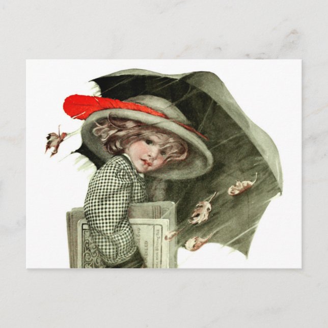 Carte Postale Pluie d'automne (Devant)