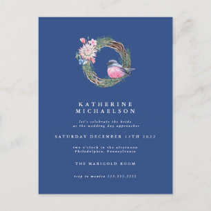 Carte Postale PLUIE DE CADOLES   Couronne de pinsons hivernaux a